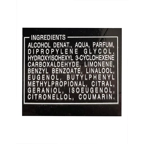 Eau de toilette