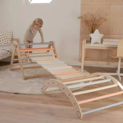 Climbing frame set