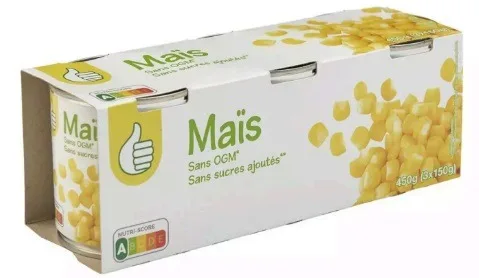 Maïs doux en grains