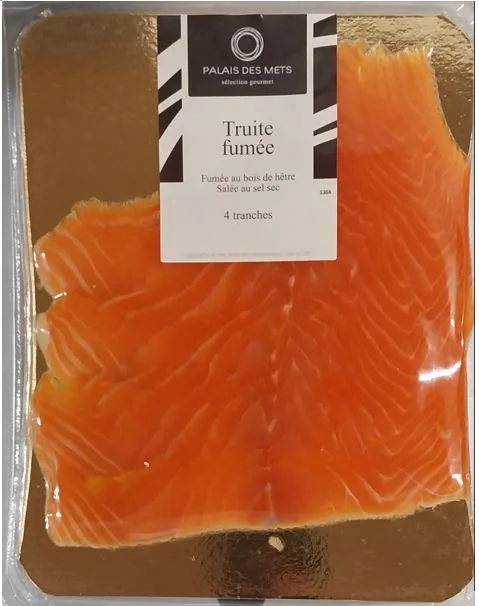 Sachet de truite fumée 120 gr