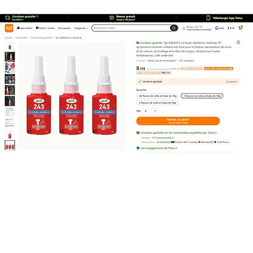 High-strength glue