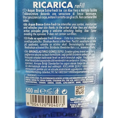 Tanning water