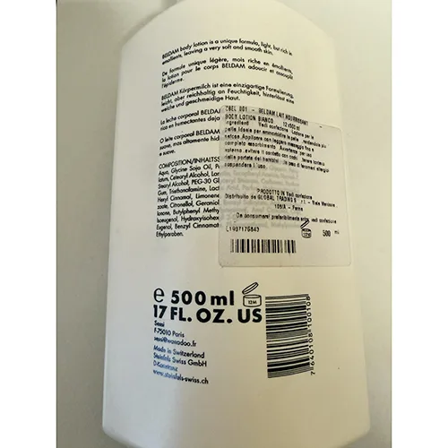 Body lotion