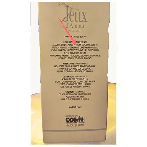 Eau de toilette