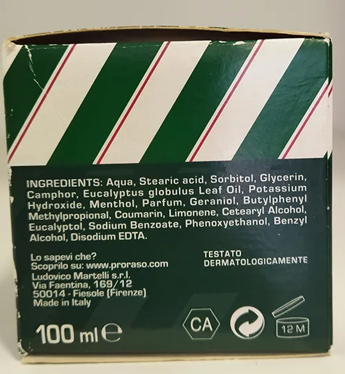 Shaving cream