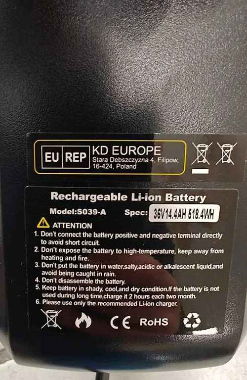 Battery and charger