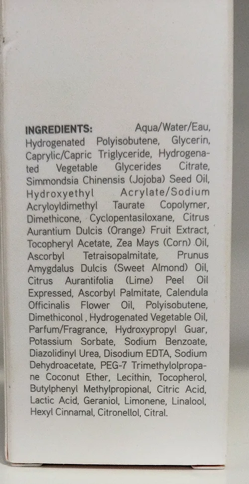 Body lotion