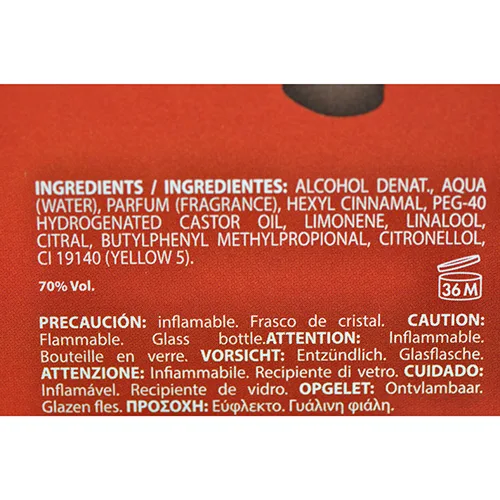 Eau de toilette
