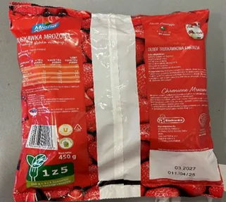 Mroźna Kraina Truskawki bez szypułek, 450 g