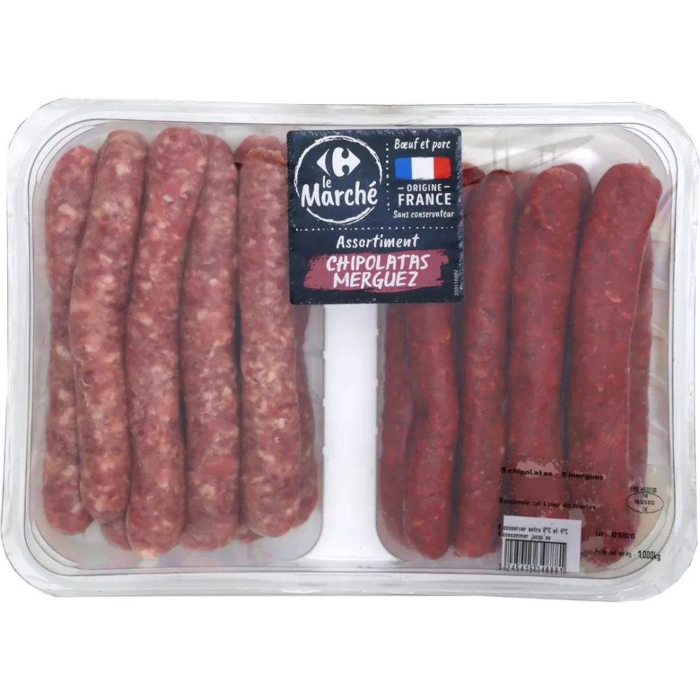 Gamme merguez et chipolatas