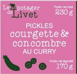 Conserve : pickles courgettes, soupe de courges au curry