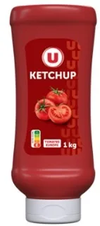 Ketchup nature prix mini flacon souple 560g et tomato ketchup nature u flacon souple 1kg