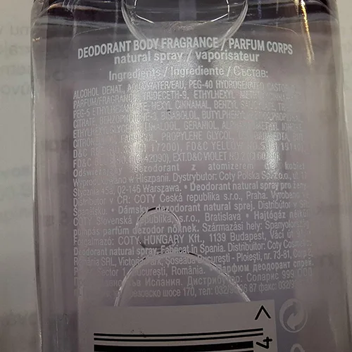 Eau de toilette