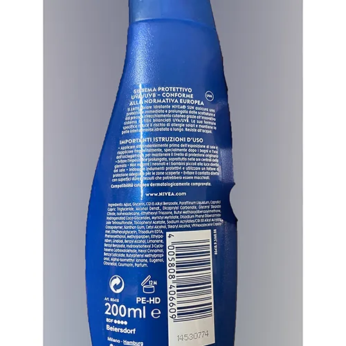 Sun protection milk