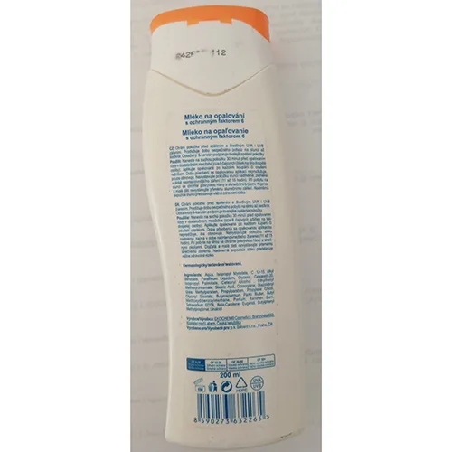 Sunscreen milk