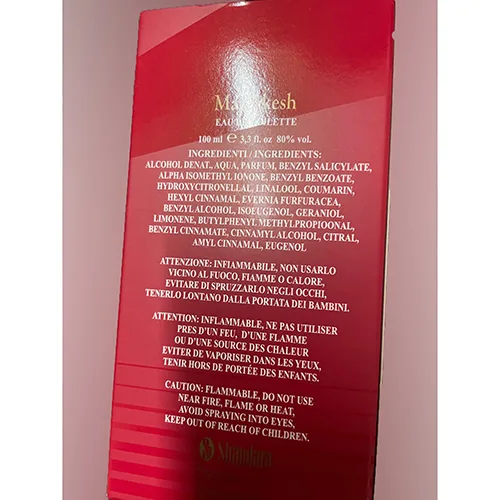 Eau de toilette