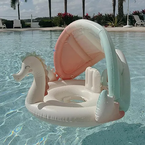 Inflatable swim seat