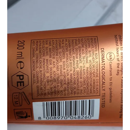 Sun protection milk