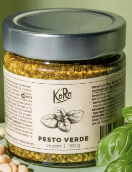KoRo veganes Pesto Rosso & Pesto Verde, 180 Gramm