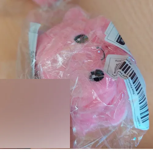 Key ring with soft toy