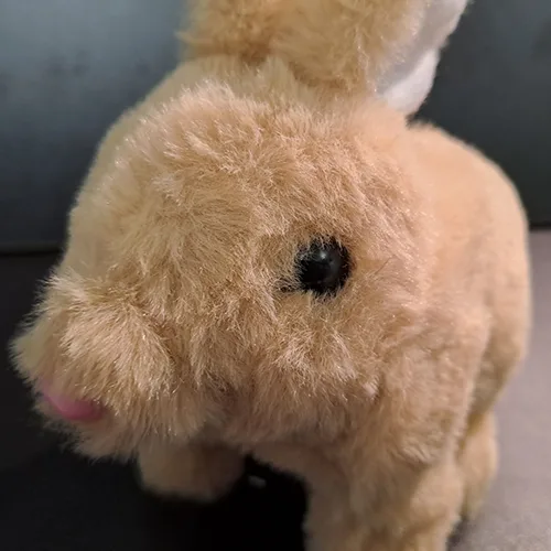 Battery-operated toy rabbit