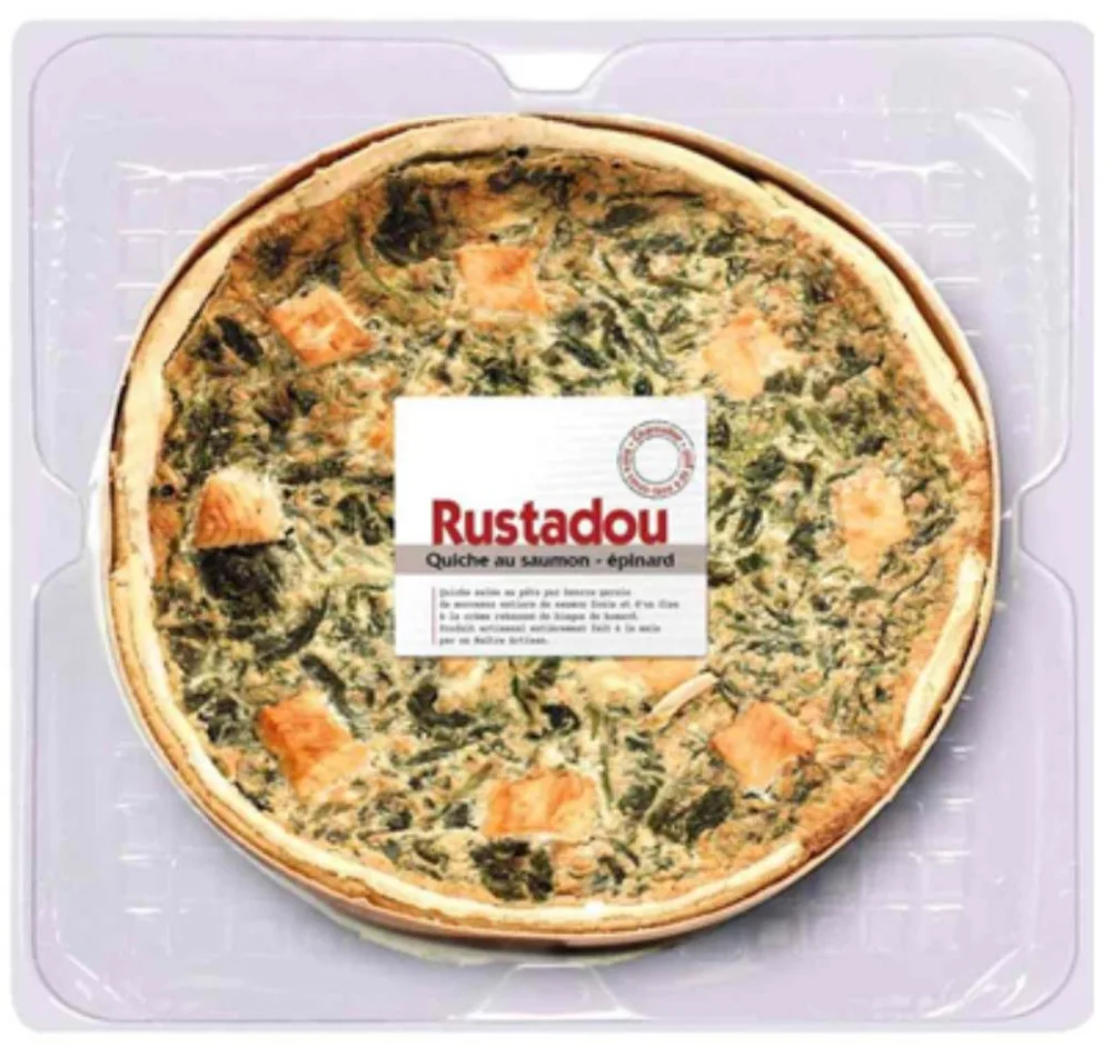 Quiche saumon épinard 2.8 kg rustadou