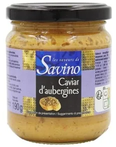 Caviar d'aubergine 190g savino