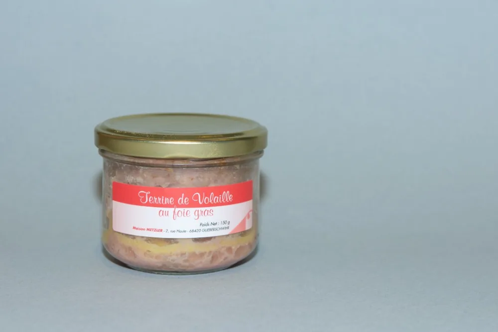 Terrines et pâtés - produits a base de volailles