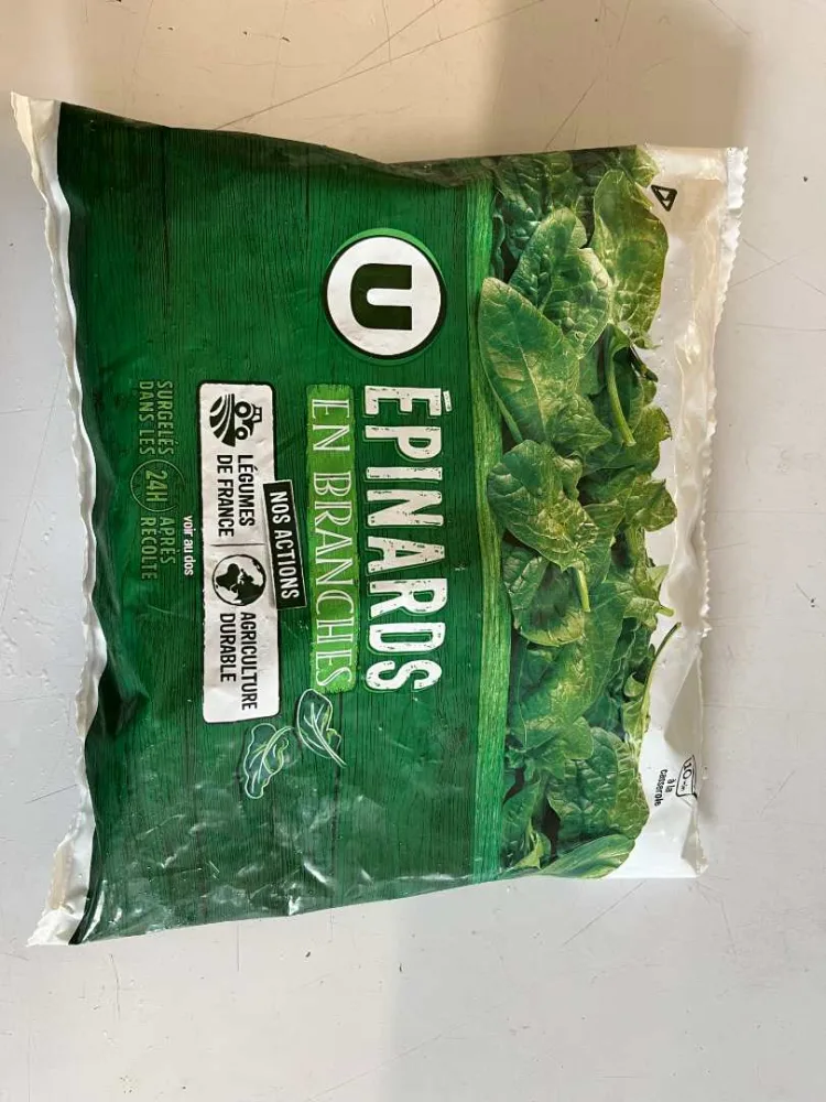 Epinards en branches u sachet 1kg