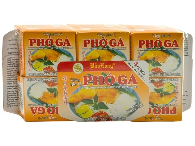 Cubes de bouillon de pho ga poulet 75g bao long