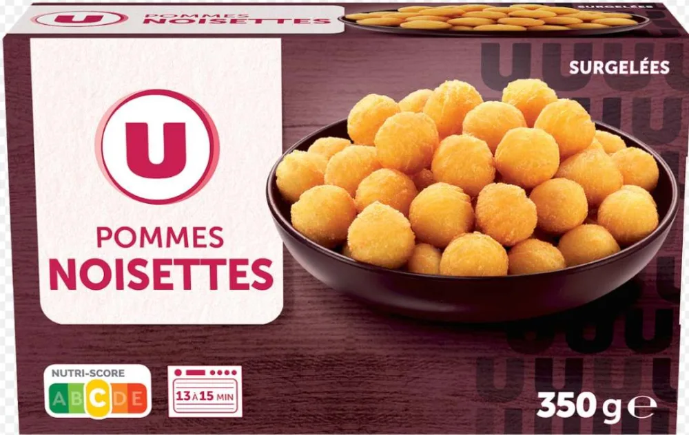 Pommes croquettes u sachet 1kg - pommes noisette u 350g - happynours u 750g