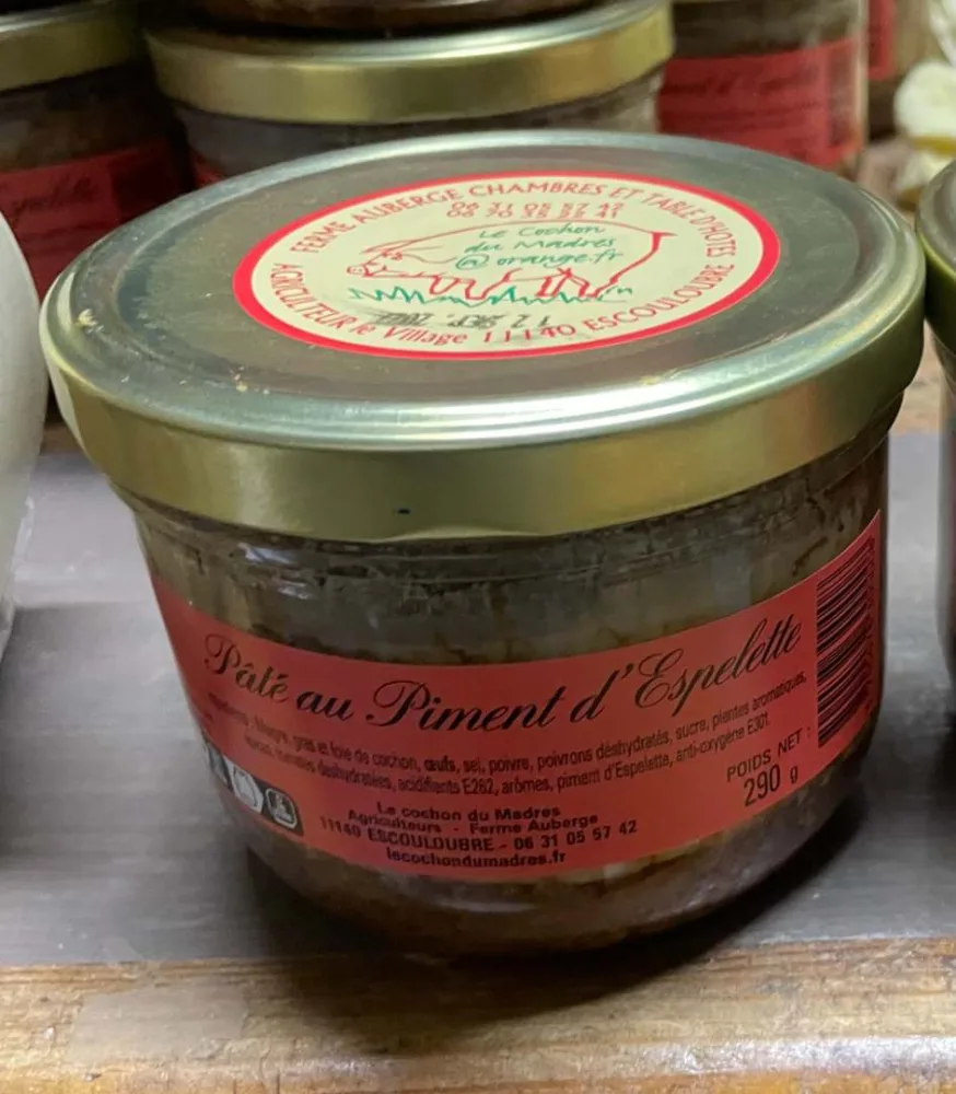 Pâté aux piment d'espelette 290 g