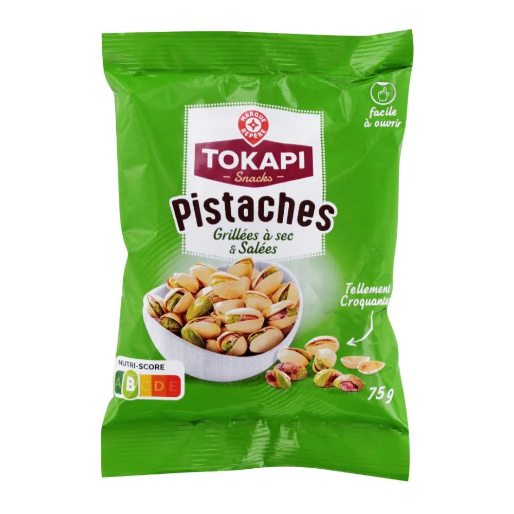 Pistaches grillées à sec et salées 75g