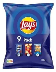 Mini-paquets de chips lay's – lot de 9