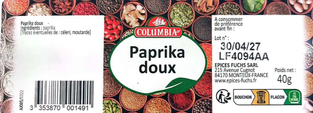 Paprika doux