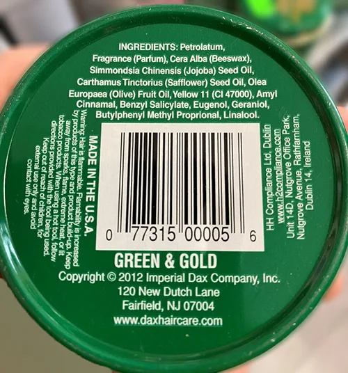 Hair wax
