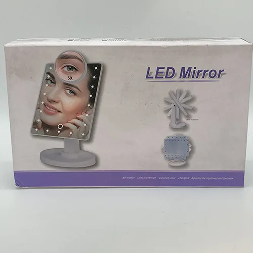 Mirror with LED lights