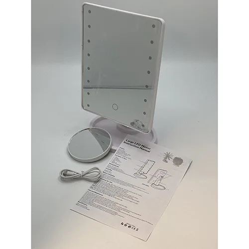 Mirror with LED lights