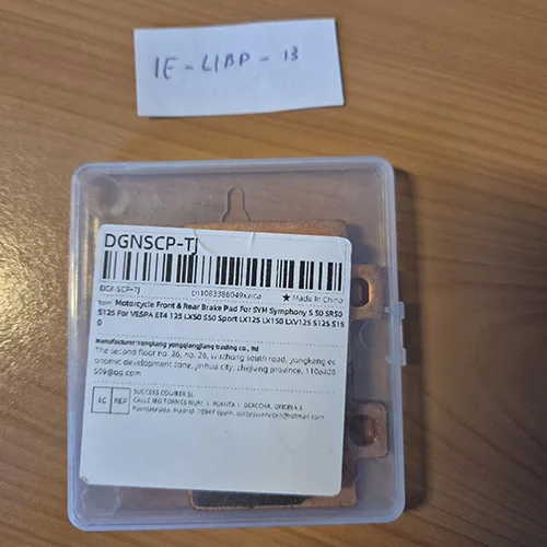Motorcycle brake pads