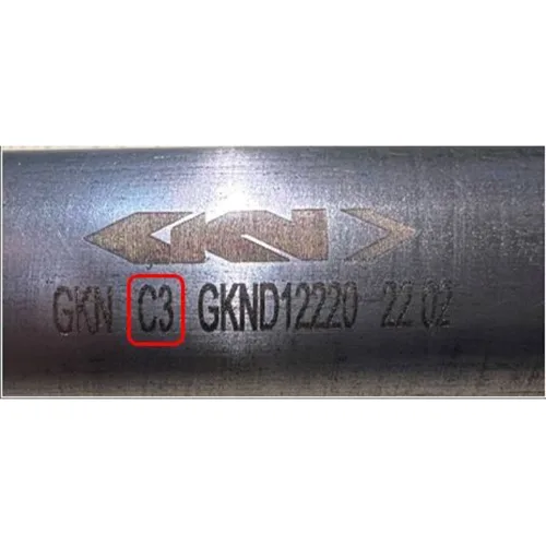 Vehicle part / Sideshaft, constant velocity joint