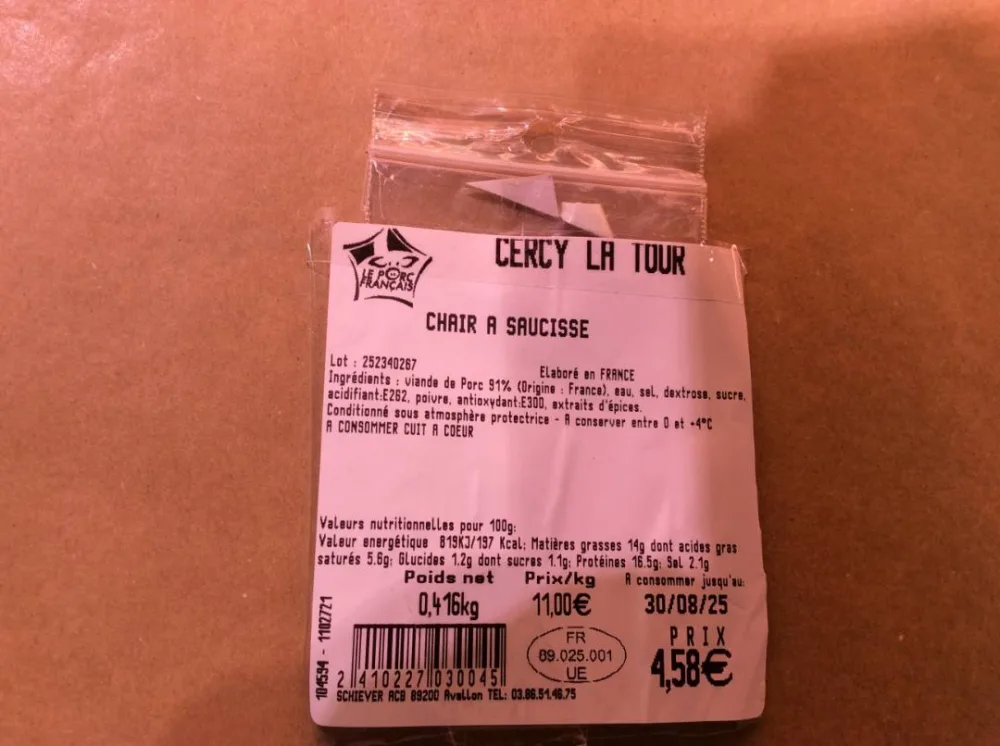 Chair à saucisses
