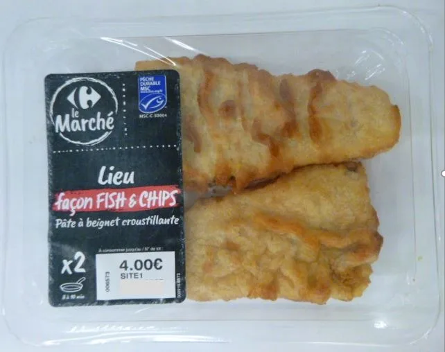 Lieu façon fish & chips msc