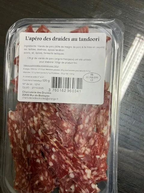 L'apéro des druides - saucisson tandoori