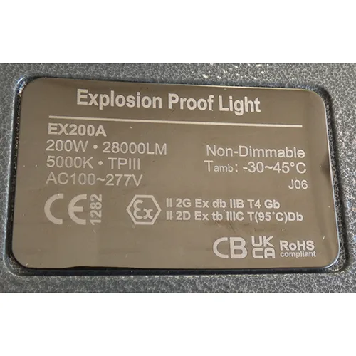 Explosion-proof light