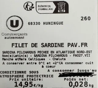 Filet de sardine