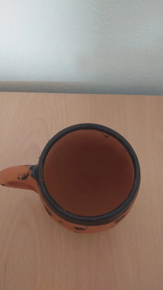 Céramique - tasse terre cuite non vernie