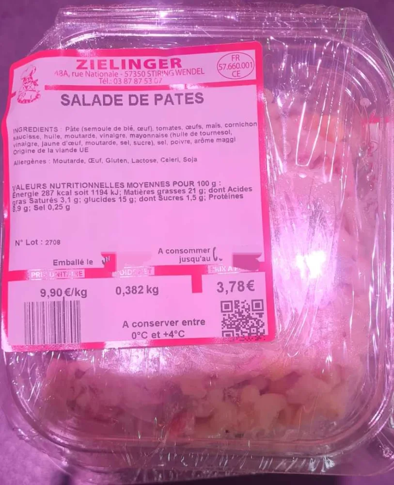 Salade de pâtes
