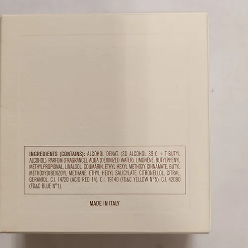 Eau de toilette