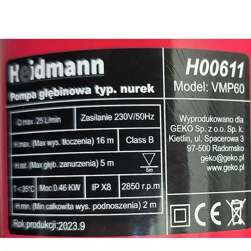 Submersible water pump
