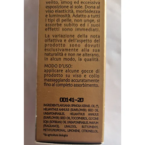 Face oil